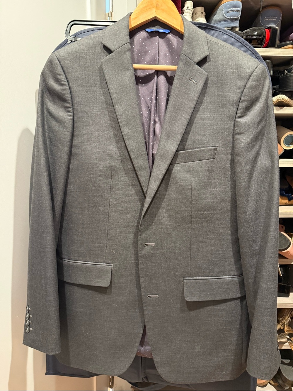 Apt 9 Men's Charcoal Two-Button Blazer 40L